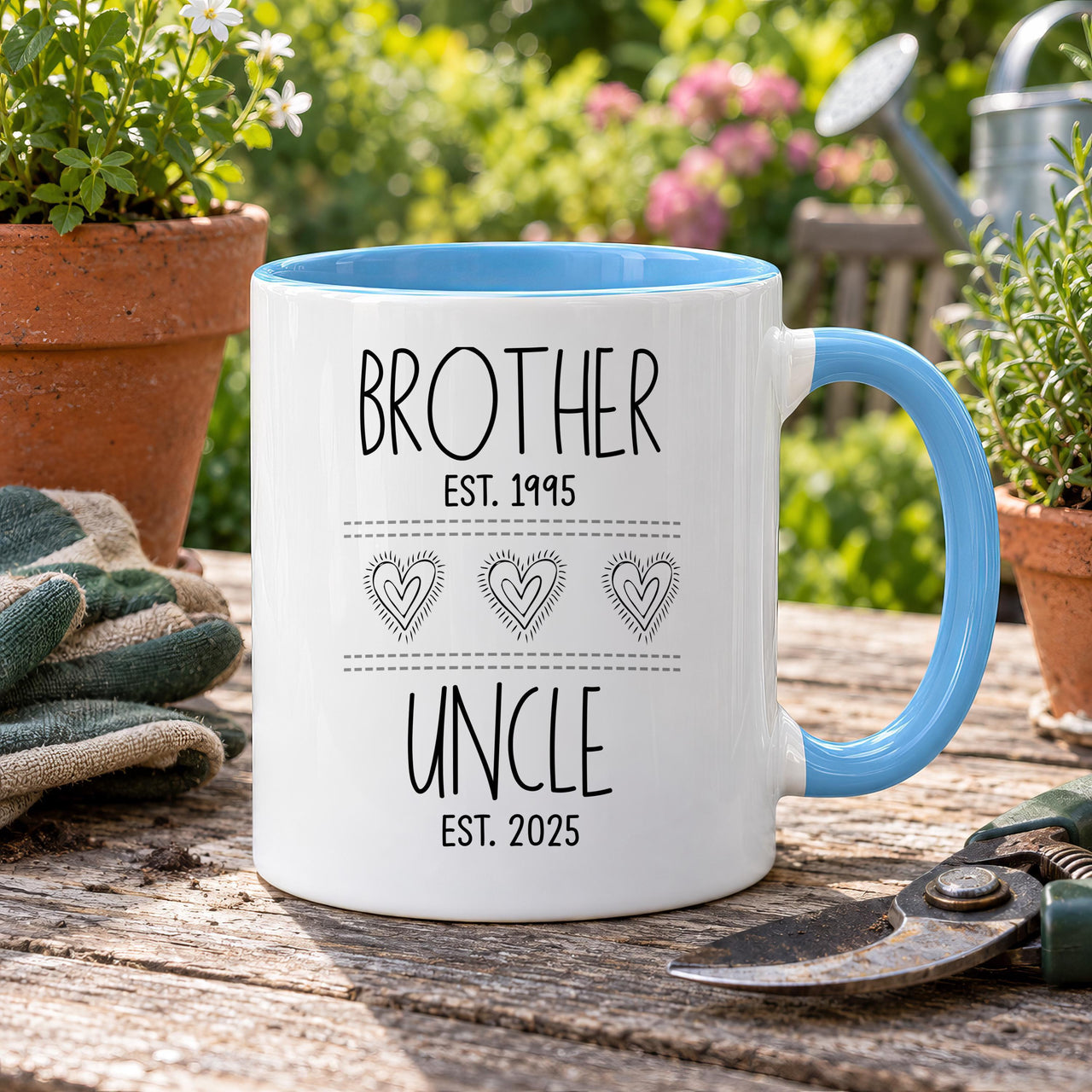 Personalised Brother to Uncle Ceramic Mug, Baby Announcement Design - detail 10