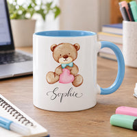 Personalised Bow Tie Bear Ceramic Mug - detail 10