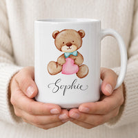 Personalised Bow Tie Bear Ceramic Mug - detail 13