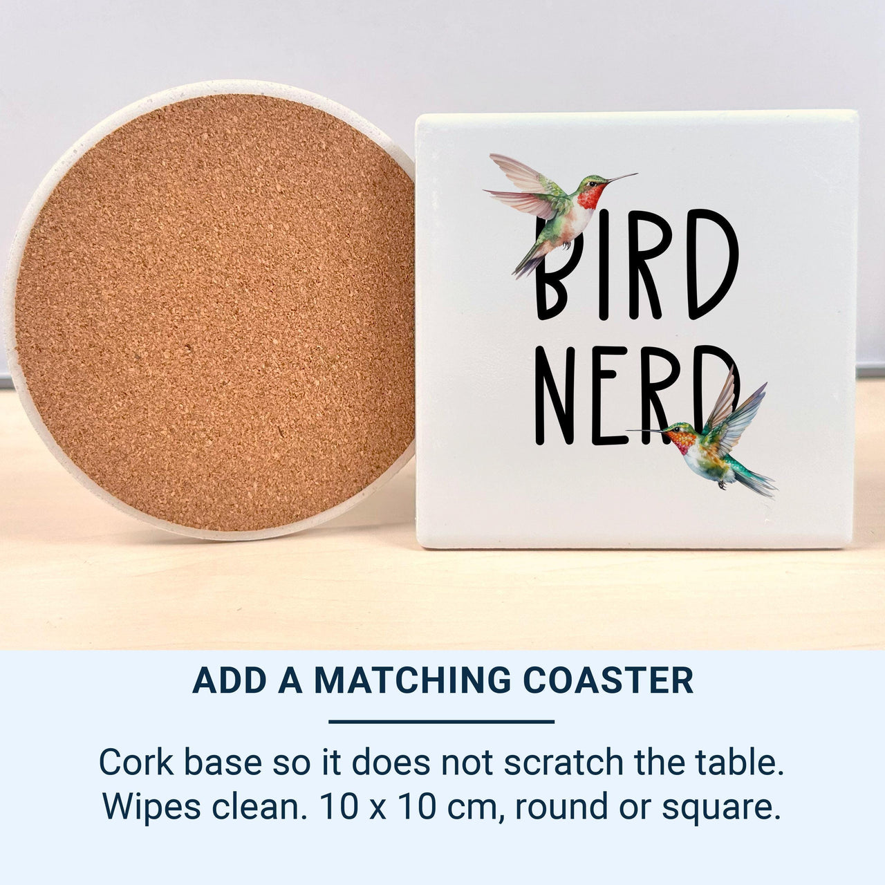 Personalised Hummingbird Bird Nerd Ceramic Mug - detail 3