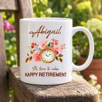 Personalised Retirement Pocket Watch Ceramic Mug - detail 6