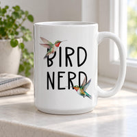Personalised Hummingbird Bird Nerd Ceramic Mug - detail 13