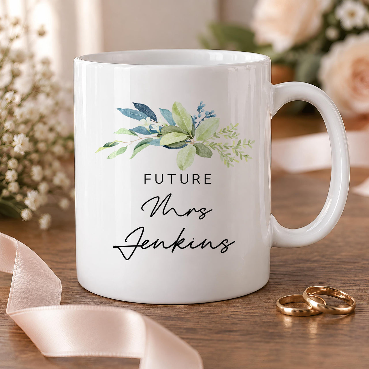 Personalised Wedding Planning Ceramic Mug - lifestyle