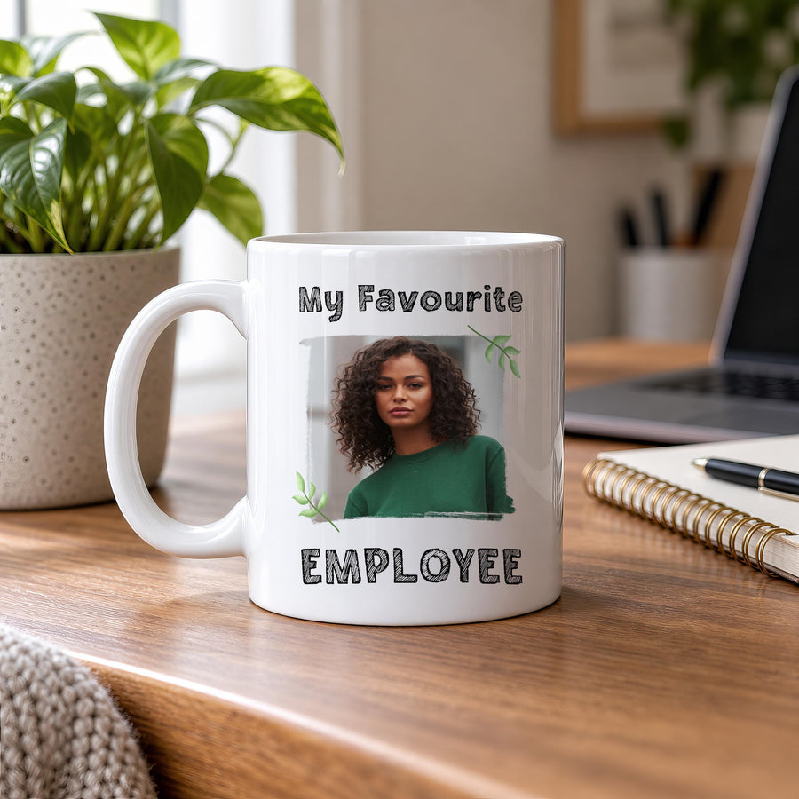 Personalised Staff Appreciation Ceramic Mug - photo of the finished product