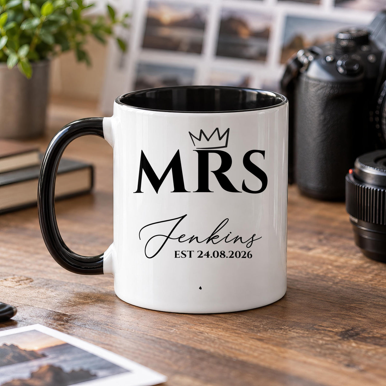 Personalised Mr or Mrs Crown Ceramic Mug - detail 7