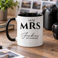 Personalised Mr or Mrs Crown Ceramic Mug - detail 7