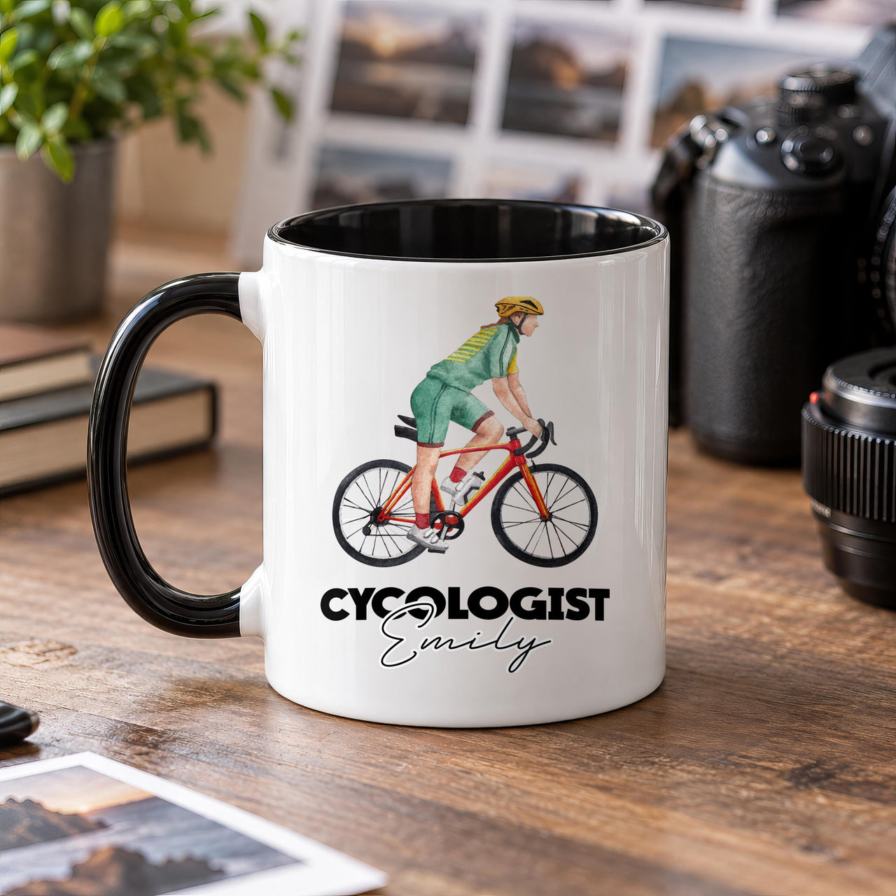 Personalised Cycologist Cyclist Ceramic Mug - detail 7