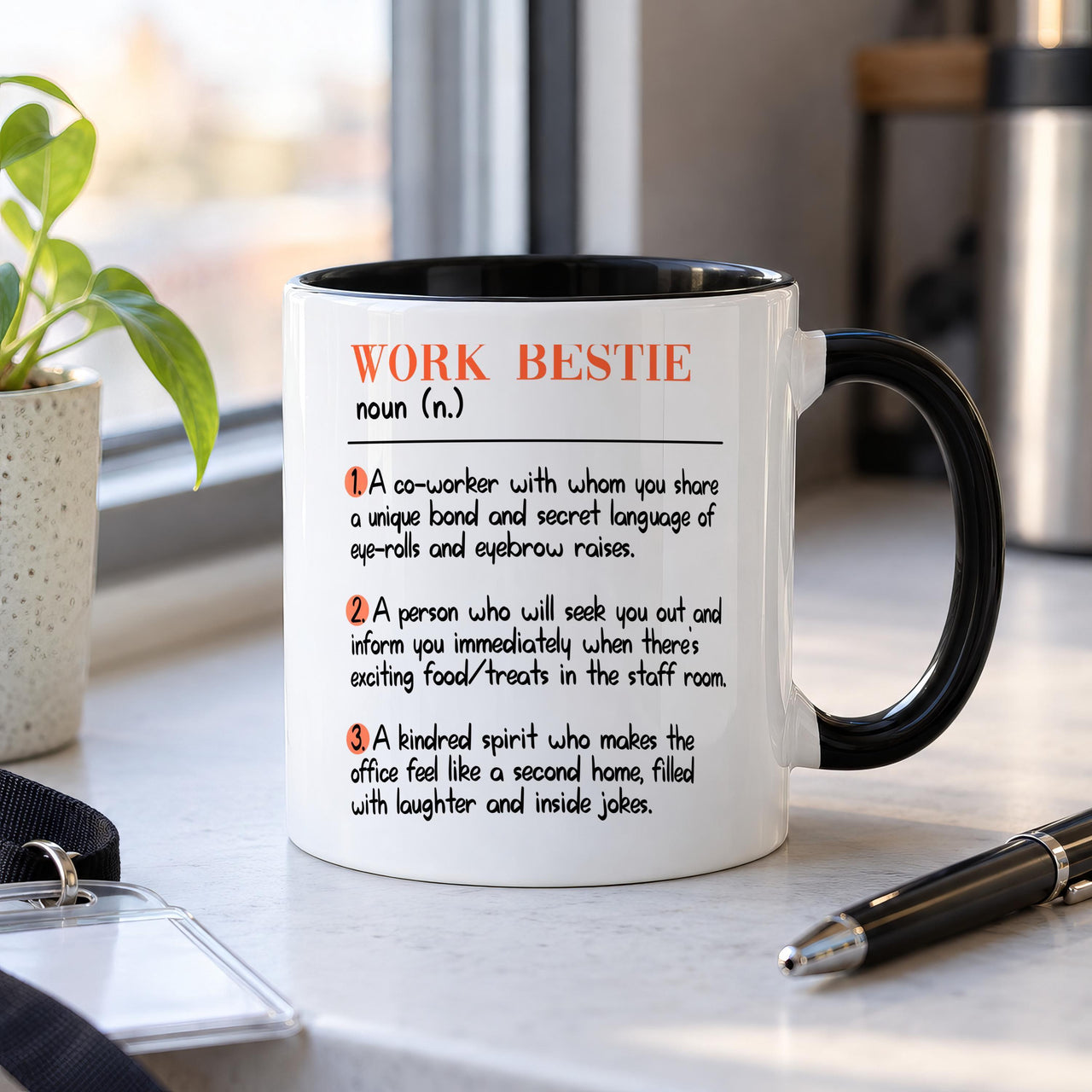Personalised Work Bestie Ceramic Mug - detail 7
