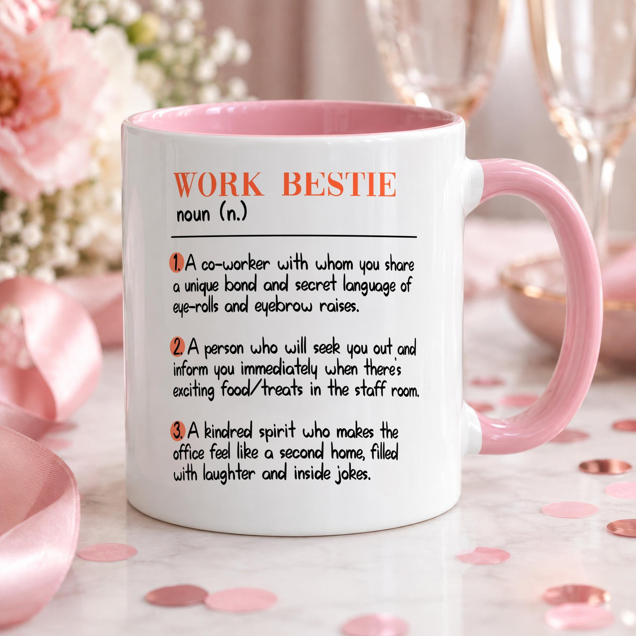 Personalised Work Bestie Ceramic Mug - detail 9
