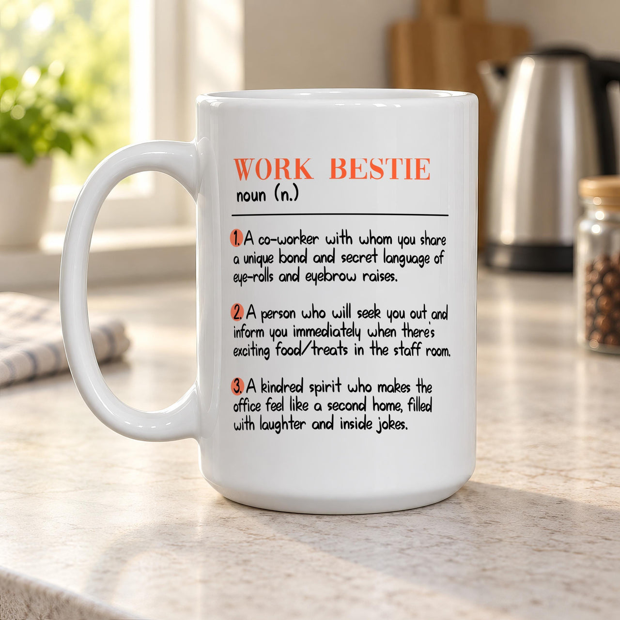 Personalised Work Bestie Ceramic Mug - detail 13