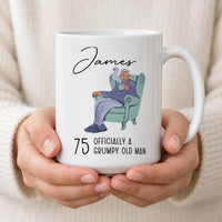 Personalised 75th Birthday Ceramic Mug - detail 13