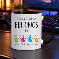 Personalised Grandad Handprint Ceramic Mug - detail 7
