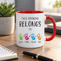 Personalised Grandad Handprint Ceramic Mug - detail 8