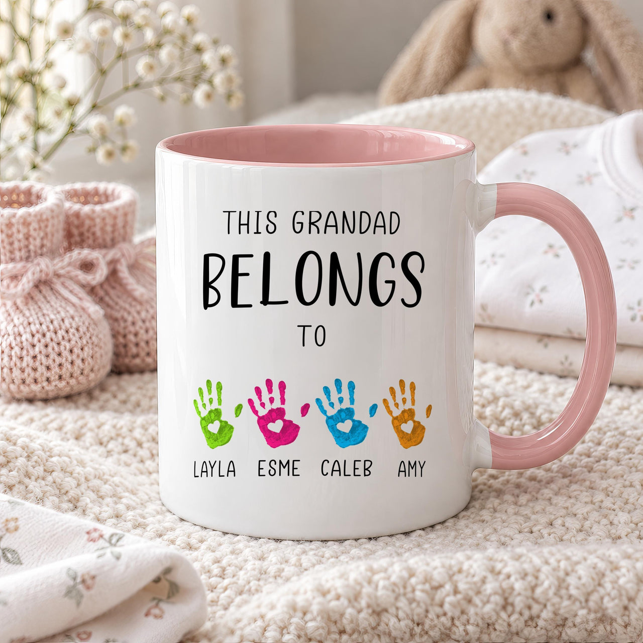 Personalised Grandad Handprint Ceramic Mug - detail 9