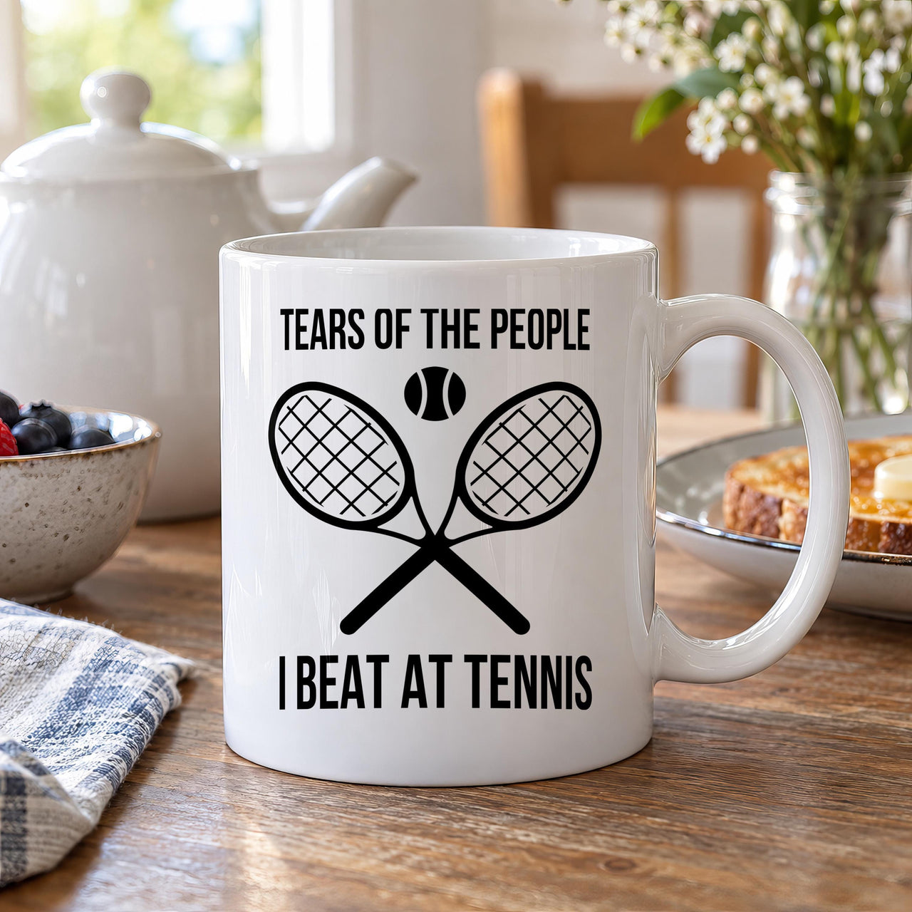 Tears of the People I Beat at Tennis Ceramic Mug - detail 6