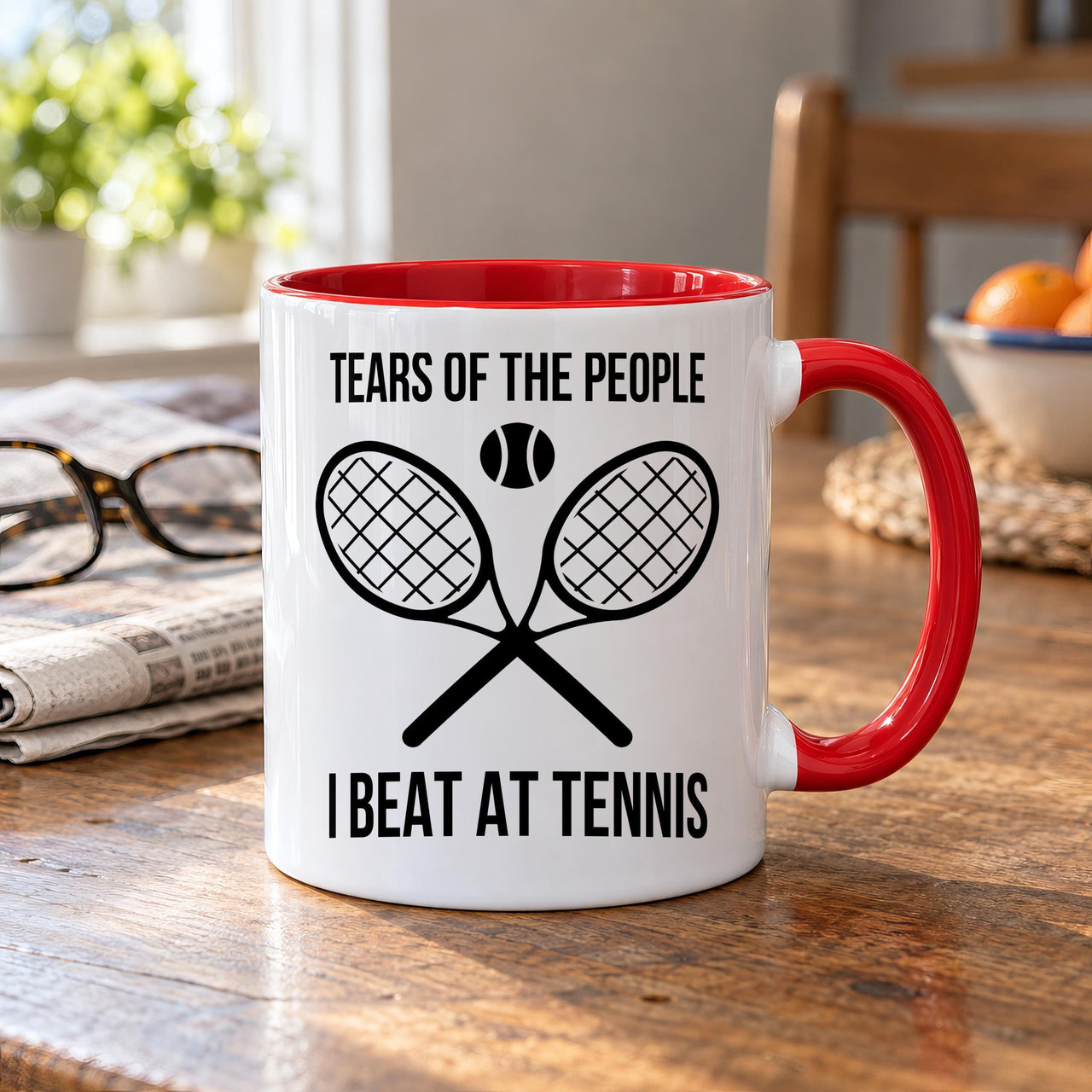 Tears of the People I Beat at Tennis Ceramic Mug - detail 8