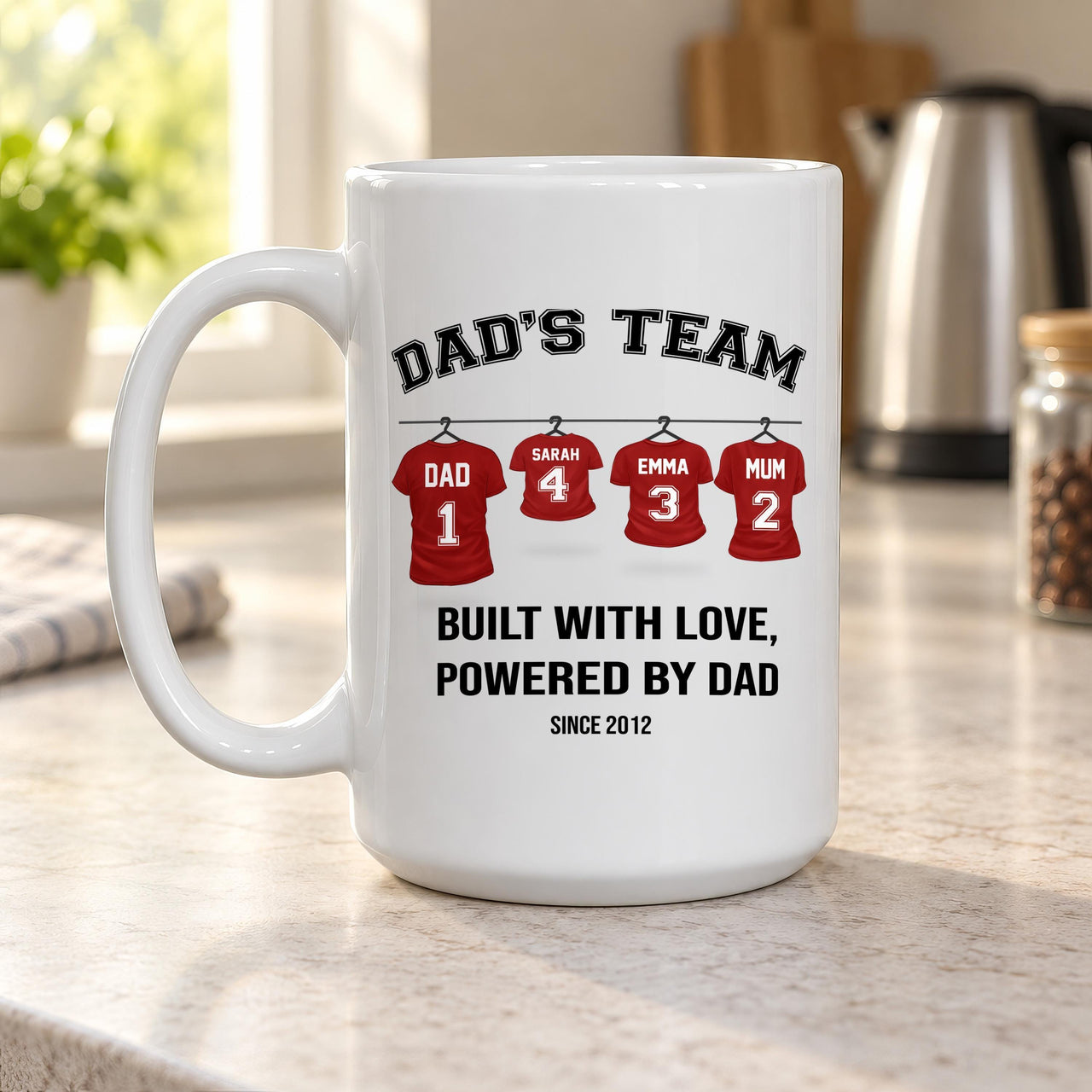 Personalised Dad's Team Ceramic Mug - detail 13