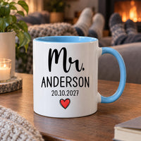 Personalised New Mrs Ceramic Mug - detail 10