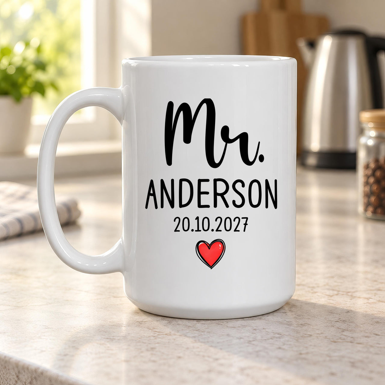 Personalised New Mrs Ceramic Mug - detail 14
