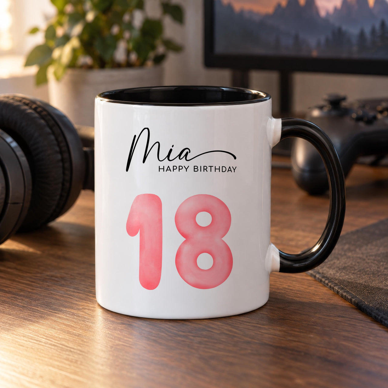 Personalised Happy Birthday Ceramic Mug - detail 7