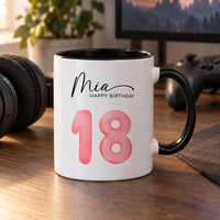 Personalised Happy Birthday Ceramic Mug - detail 7