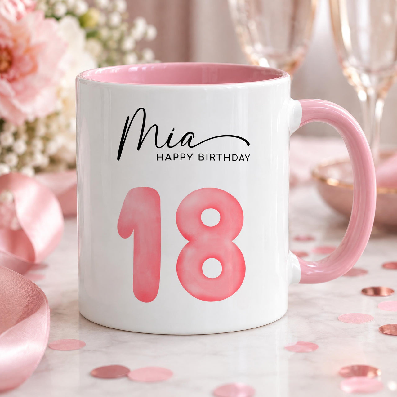 Personalised Happy Birthday Ceramic Mug - detail 9