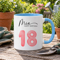Personalised Happy Birthday Ceramic Mug - detail 10