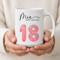 Personalised Happy Birthday Ceramic Mug - detail 13
