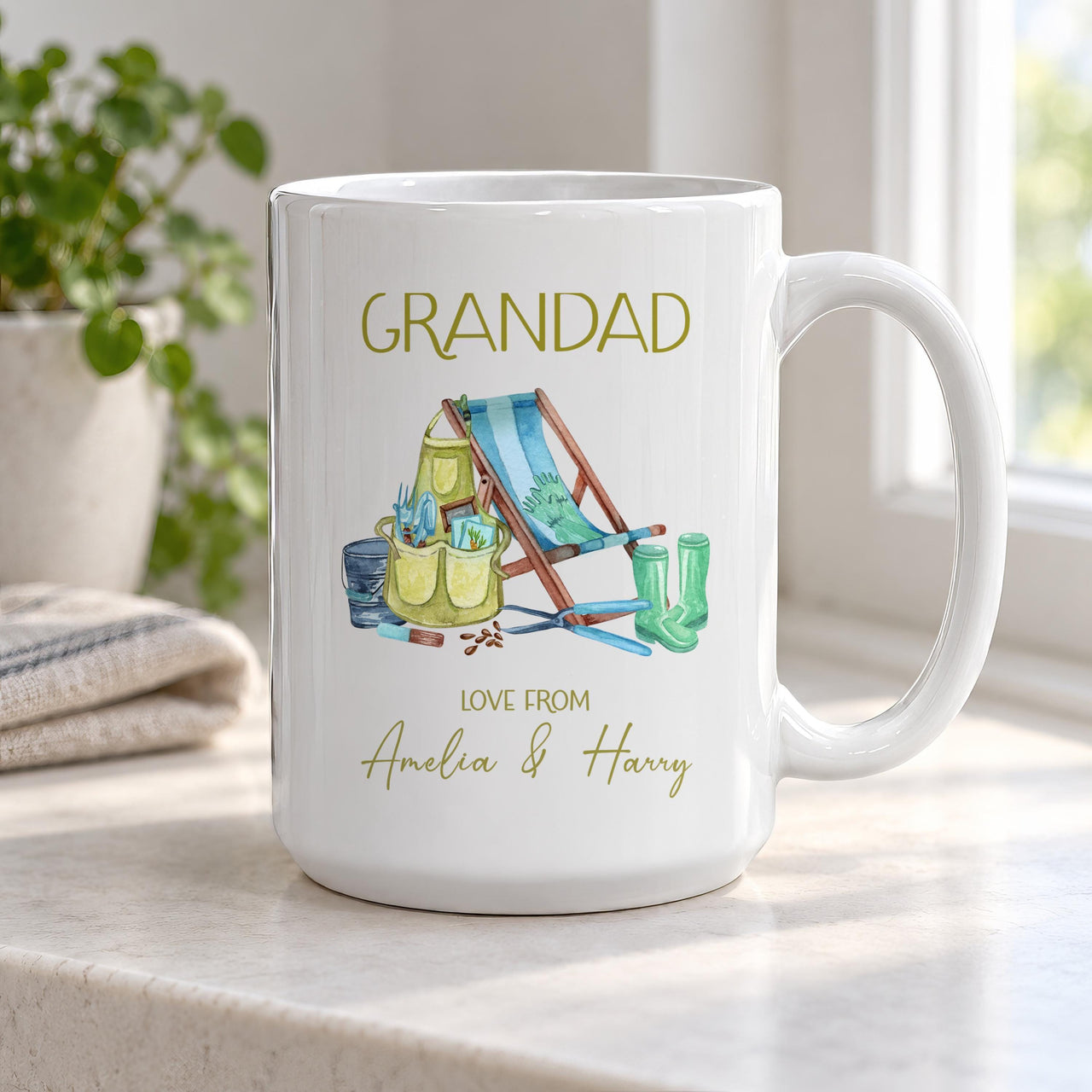 Personalised Grandad Garden Ceramic Mug - detail 13