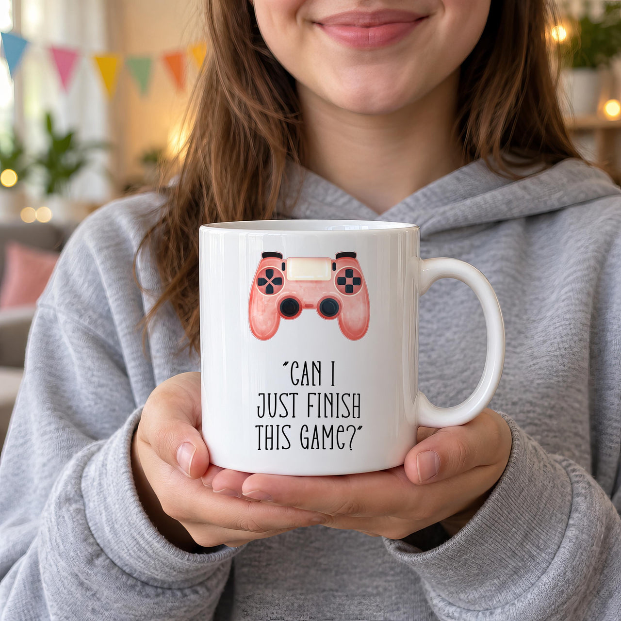 Can I Just Finish This Game Ceramic Mug - lifestyle