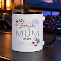 Personalised Love You Mum Watercolour Ceramic Mug - detail 7