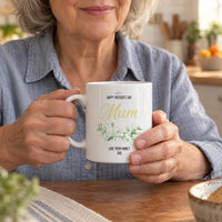 Personalised Happy Mothers Day Botanical Ceramic Mug - detail 6