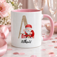 Personalised Christmas Glitter Initial Ceramic Mug - detail 9