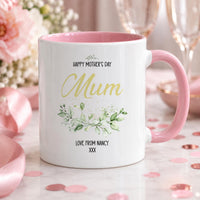 Personalised Happy Mothers Day Botanical Ceramic Mug - detail 9