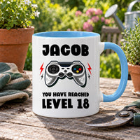 Personalised Level 18 Gamer Ceramic Mug - detail 10