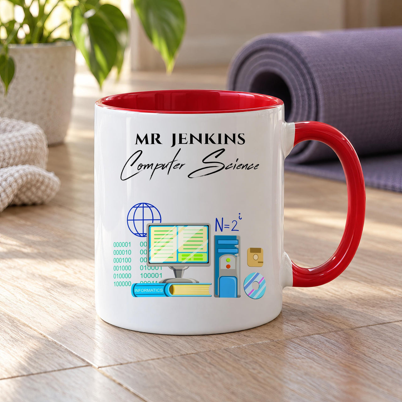 Personalised Computer Science Teacher Ceramic Mug - detail 8