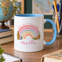Personalised Rainbow Teacher Ceramic Mug - detail 10