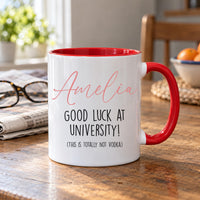 Personalised University Good Luck Message Ceramic Mug - detail 7