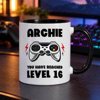 Personalised Level 16 Gamer Ceramic Mug - detail 7