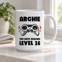 Personalised Level 16 Gamer Ceramic Mug - detail 13