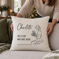 Personalised Book Lover Cushion