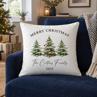 Personalised Christmas Tree Cushion