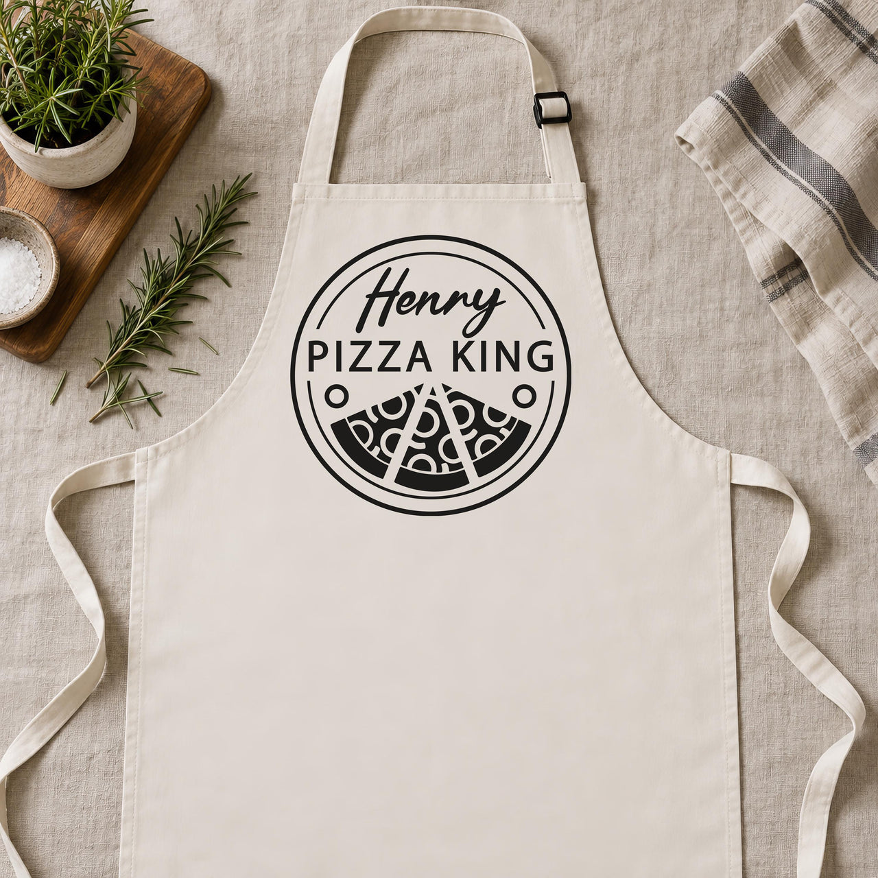 Personalised Pizza King Apron
