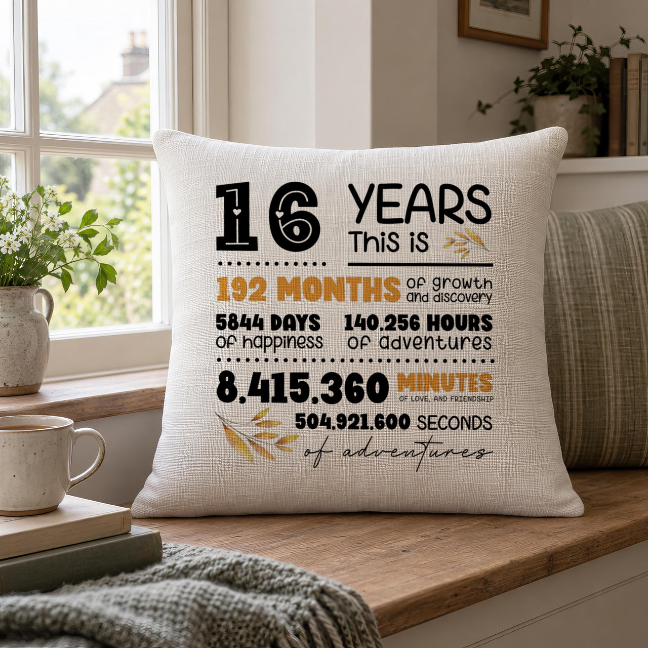 Personalised Years Together Cushion