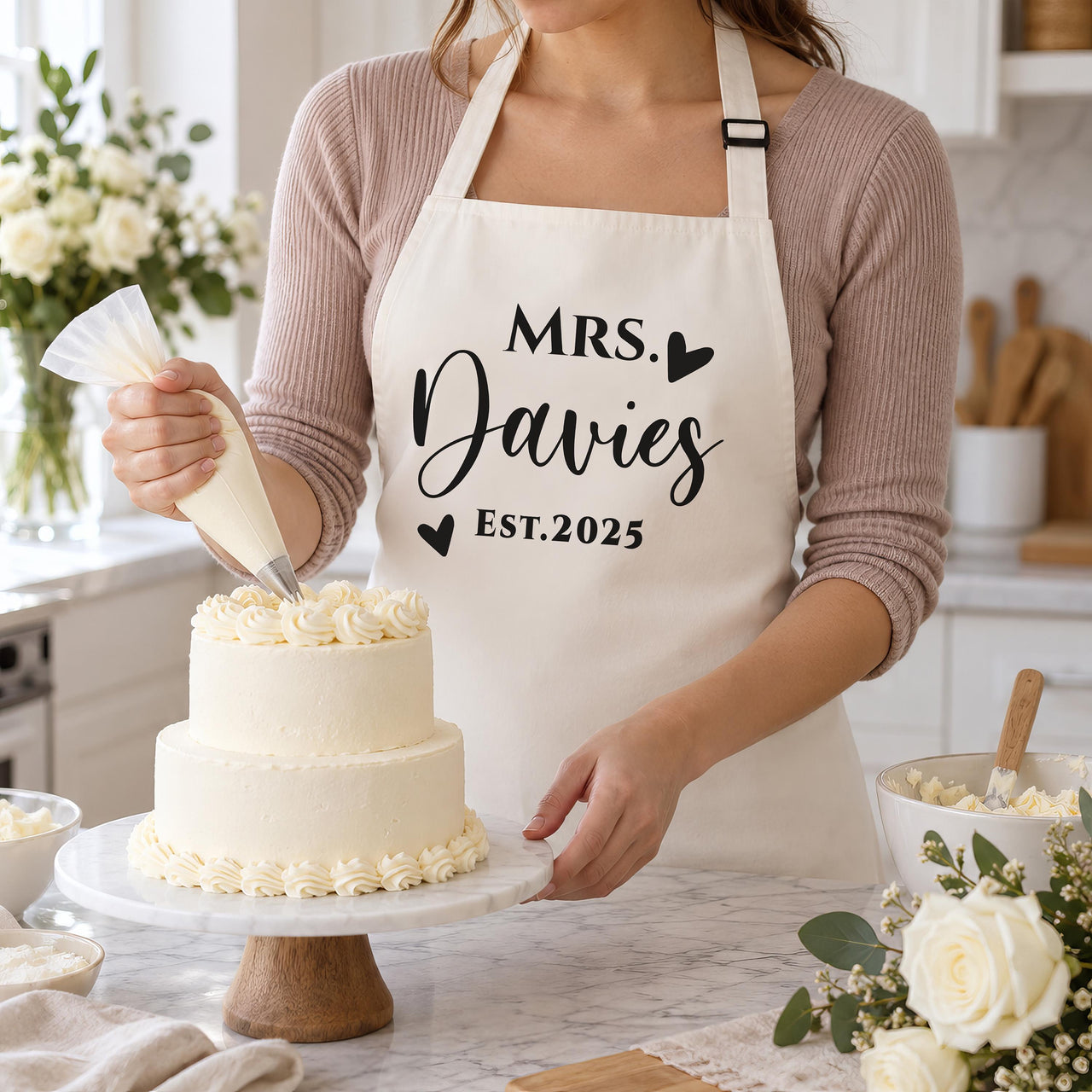 Personalised Wedding Apron
