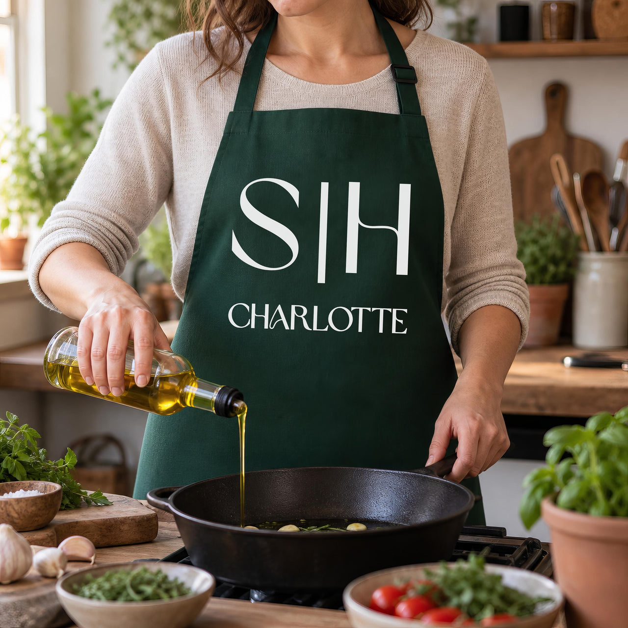 Personalised Monogram Apron