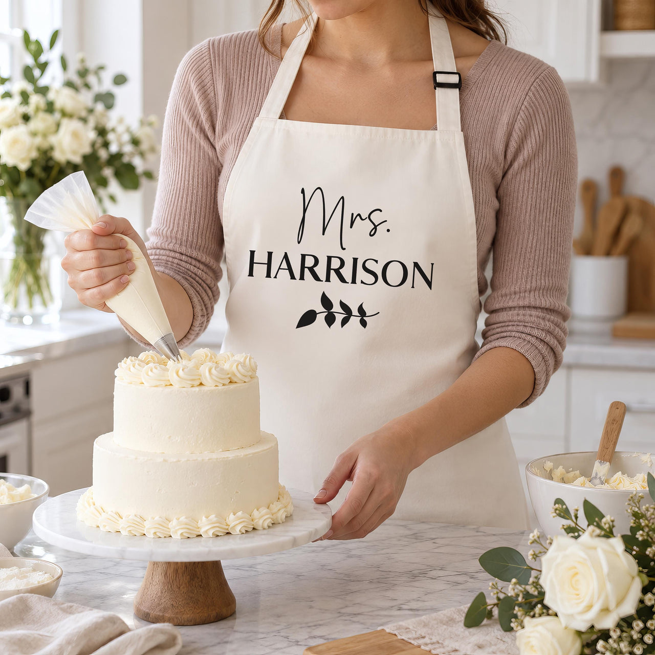 Personalised Mr or Mrs Apron