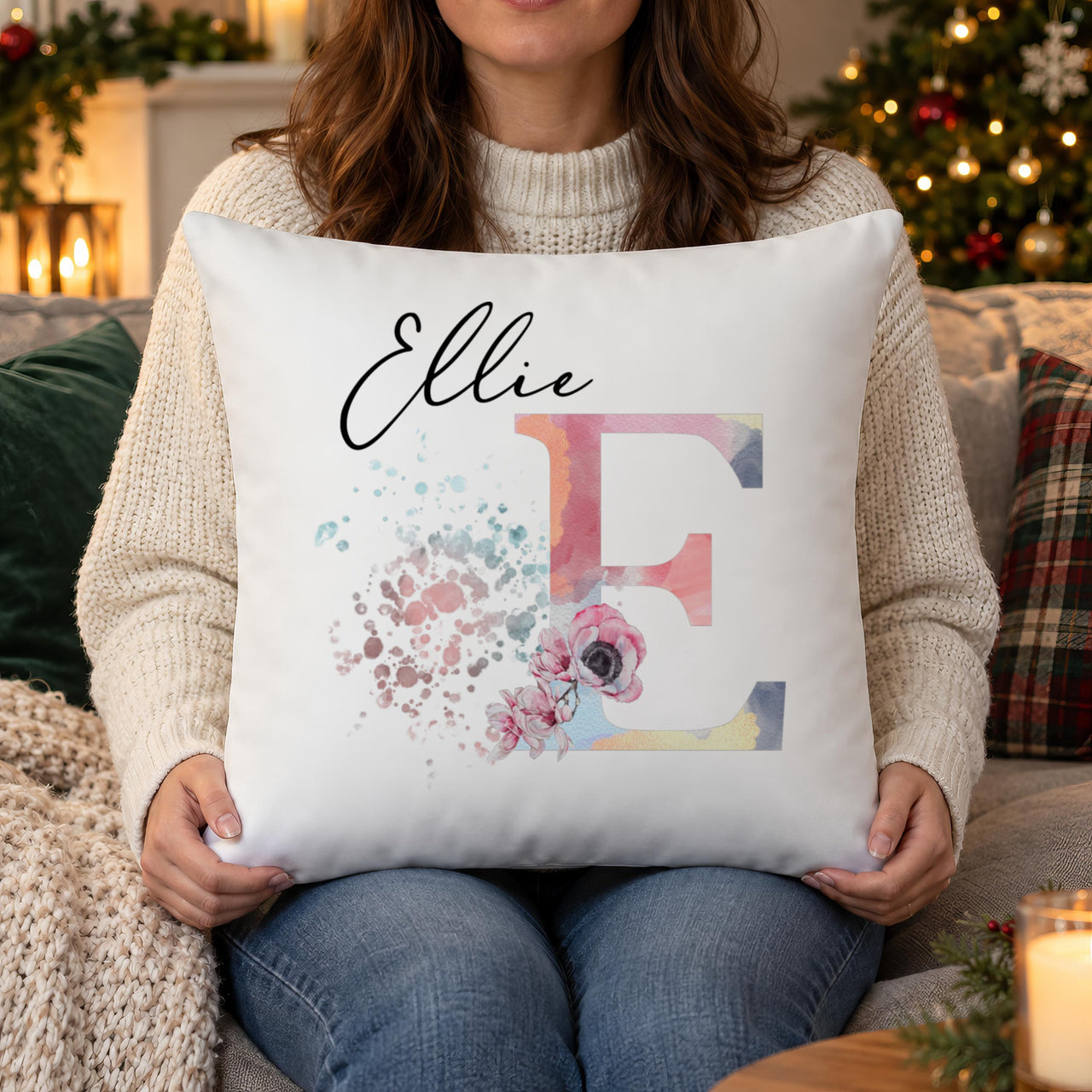 Personalised Floral Cushion Cover
