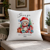 Personalised Cute Bear Cushion