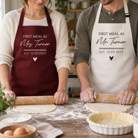 Personalised Mrs or Mr Apron